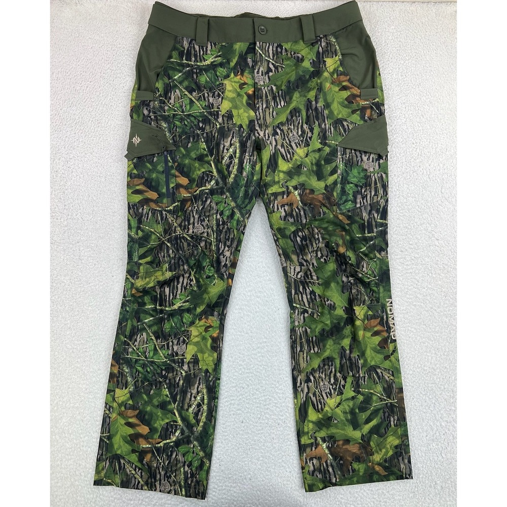 NOMAD Pants Mens XLGreen Mossy Oak Camo Relaxed Fit Cargo Outdoor Hunting